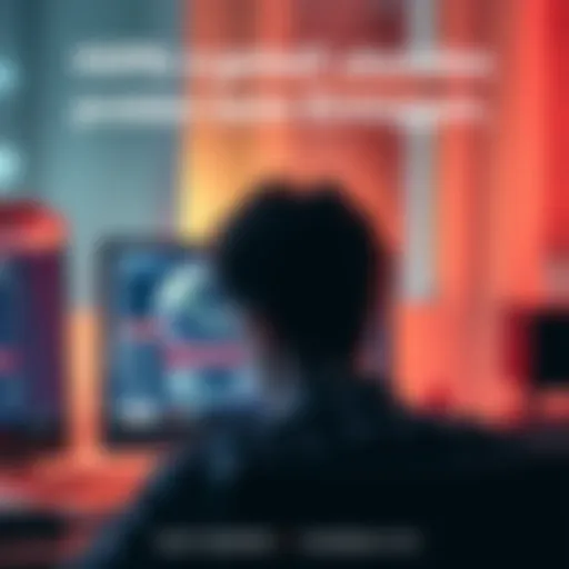 A frustrated person looking at a computer screen with an error message while trying to log in to an account.