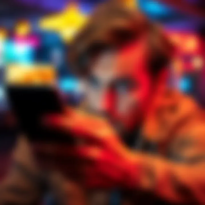 A person looking annoyed while using the ACR Poker app on their phone, with pop-up ads visible on the screen