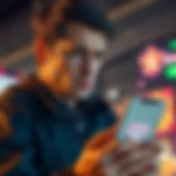 A person looking frustrated while checking their phone, with a SweetSweeps logo visible, symbolizing issues in cashing out winnings