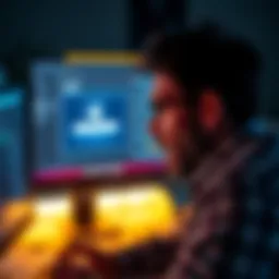 A frustrated person looking at a computer screen displaying a manual login form instead of automatic login