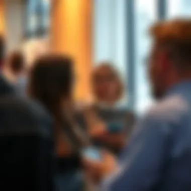 A person sharing personal tips and experiences with a group of people in a casual setting.