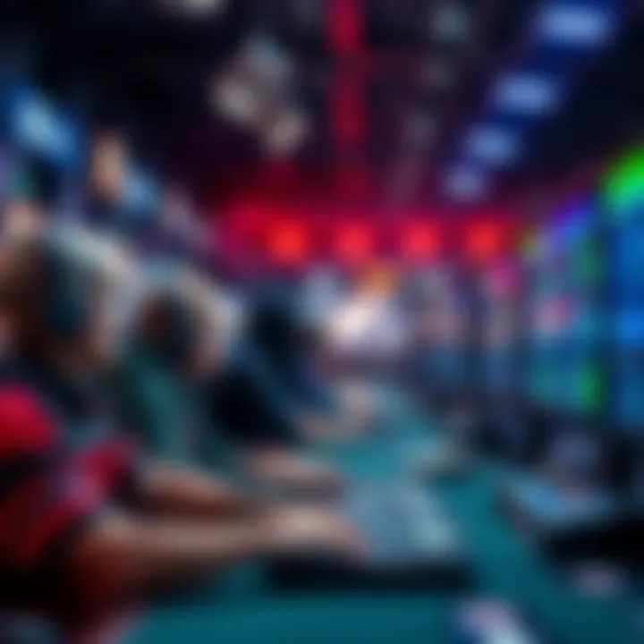 A competitive Valorant match with players focused on their screens and betting options displayed on Prize Picks