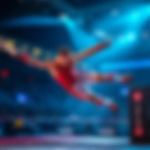 Valter Walker performing a Heel Hook move during a competition