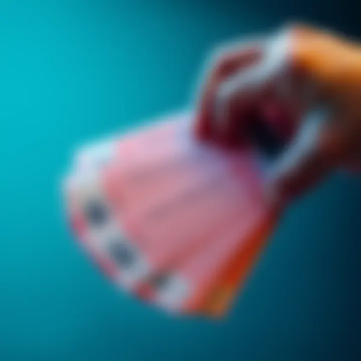 A close-up of a hand holding a series of raffle tickets with consecutive numbers, showcasing their potential value to collectors.