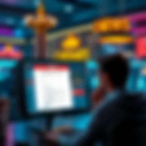 A person looking at a computer screen displaying a verification form for Caesar's, showcasing a frustrated expression while thinking about the verification process.