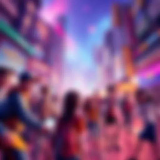 A colorful animated scene showcasing characters in action, highlighting the visual effects from the hit.