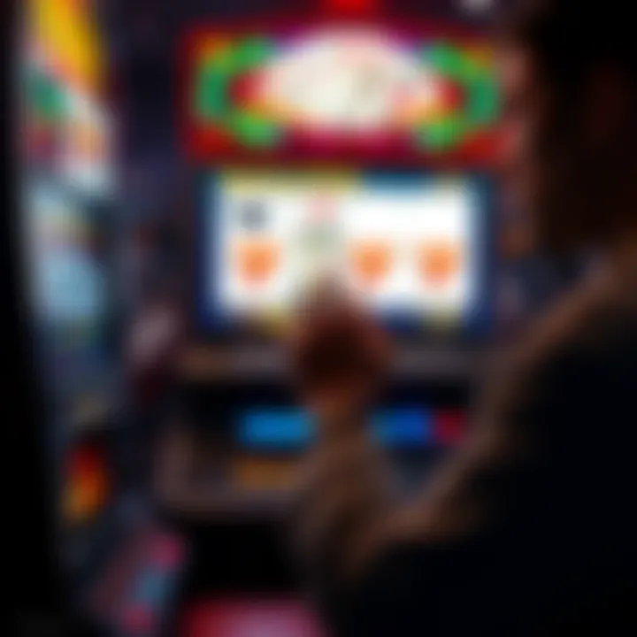A player looking disappointed at a video poker machine after receiving a Royal Flush, showing a losing game screen with lost credits visible.