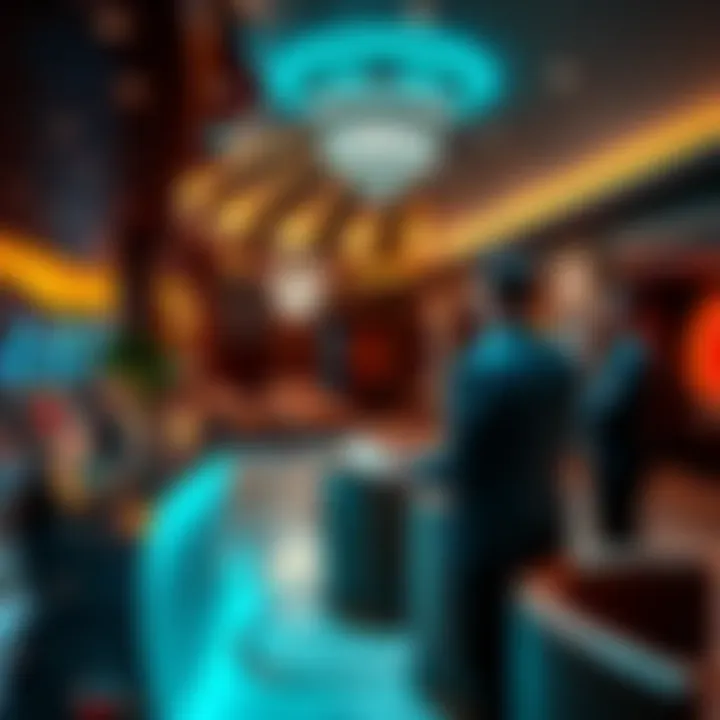 A guest receiving a VIP check-in experience at Caesars Resort, with a luxurious lobby setting and attentive staff.