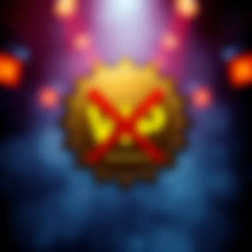 A graphic showing a VIP badge with a crossed-out competition symbol, indicating the cancellation of a monthly contest for VIP users.