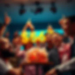 Members of a VIP Discord group celebrating financial success, showing $50 turning into $860 with excitement and a sense of community.