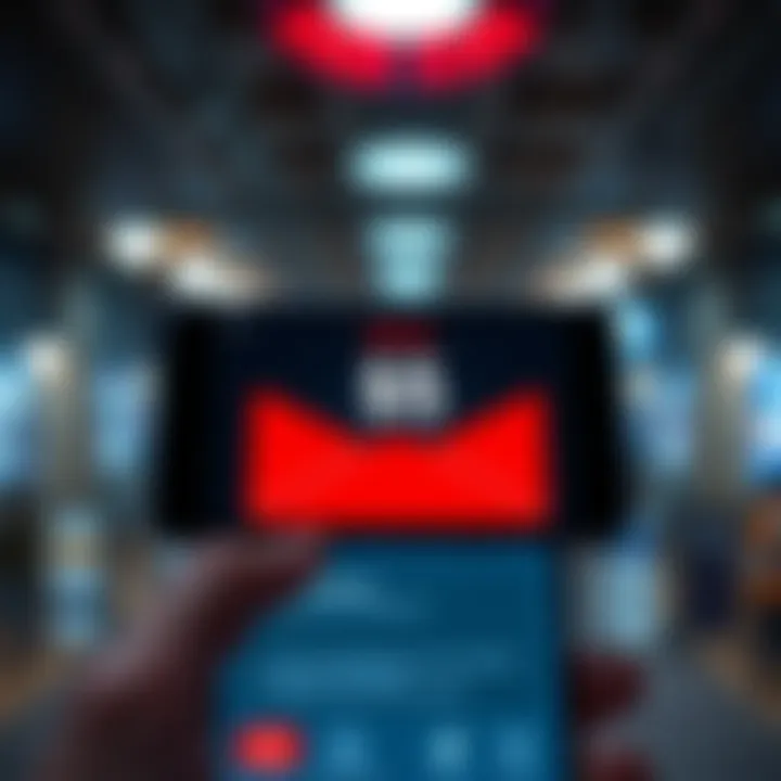An email displayed on a phone screen announcing a $5 VIP bonus