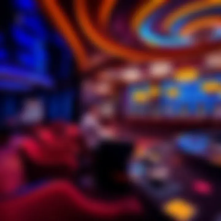 VIP Casino Experience A person enjoying a VIP lounge at a casino, with luxurious decor and exclusive amenities.