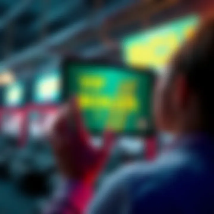 A graphic showing a person looking excitedly at a screen displaying a VIP bonus notification, with a ladder symbolizing progress.