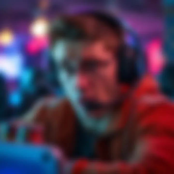 A frustrated player with a gaming headset expressing disappointment about weak rewards in a casino rewards program.