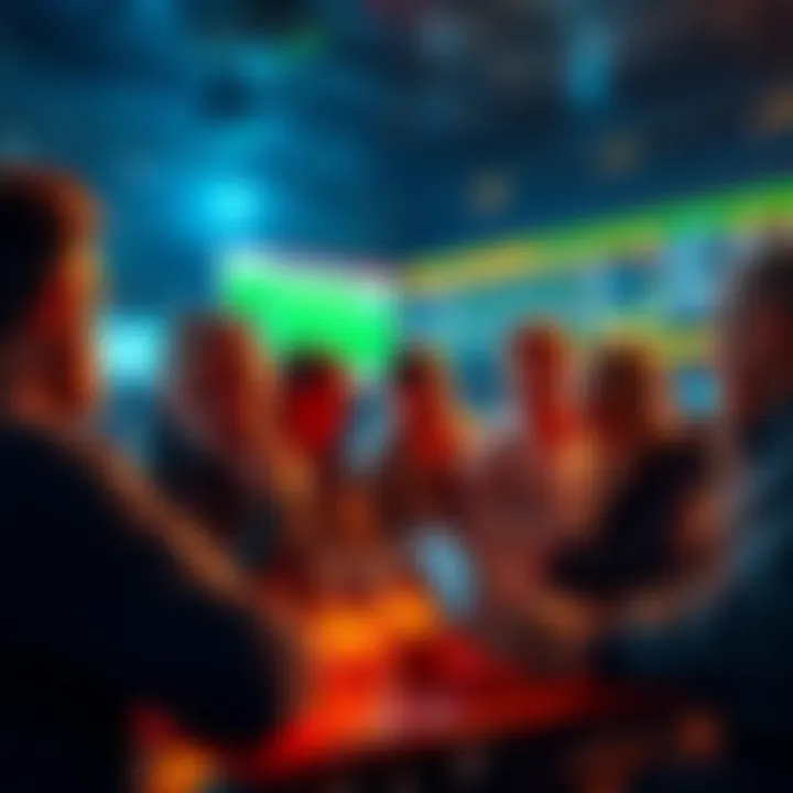 A group of people discussing sports betting strategies in a social media setting