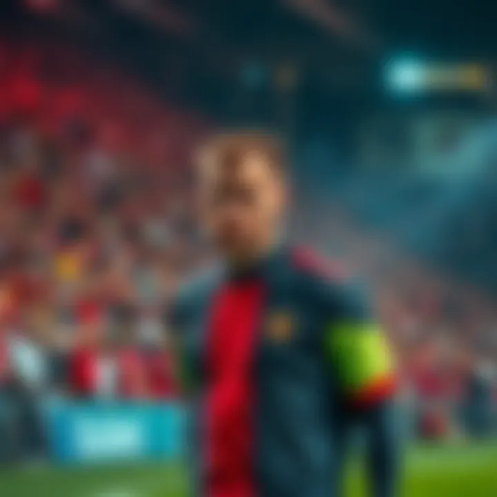 Vladdy showing a sad expression on the field after losing the chance for the title, surrounded by disappointed fans in the stands