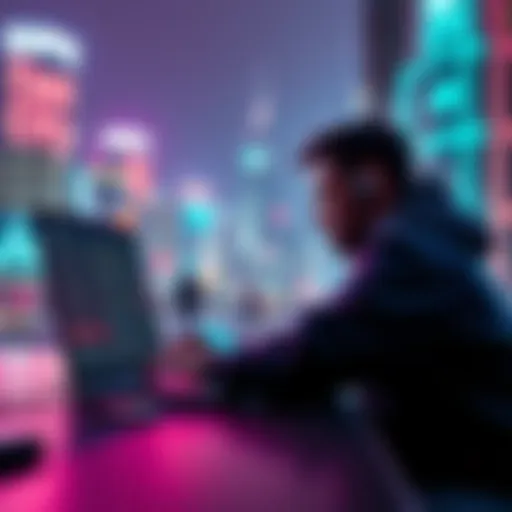 A person adjusting VPN settings on a laptop to play No Limit City on Stake US