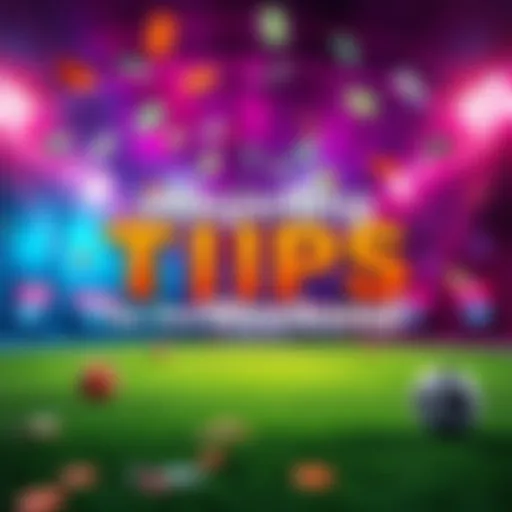Wagering Tips for the Weekend Five betting tips displayed on a colorful background with money symbols and a sports theme