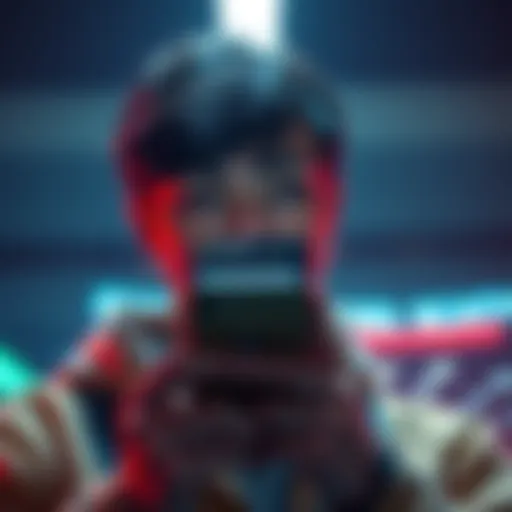 A person looking worried while checking their phone, with a notification about a crypto scam on the screen.