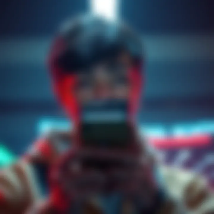 A person looking worried while checking their phone, with a notification about a crypto scam on the screen.