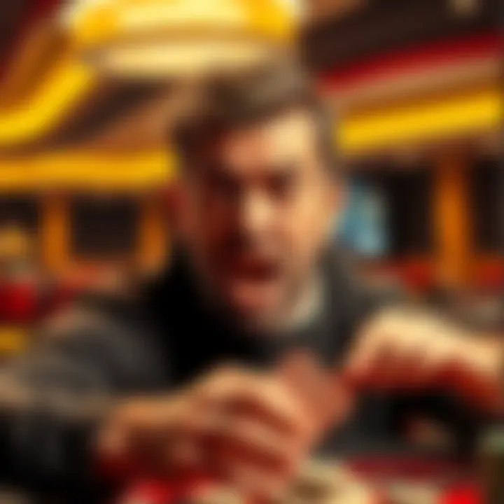 Player expressing frustration after losing money at North Casino due to casino rules