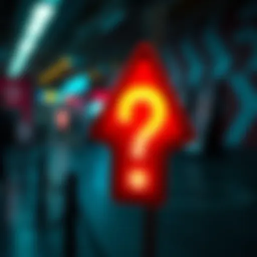 A caution sign featuring a question mark, symbolizing potential risks and hidden dangers in decisions.