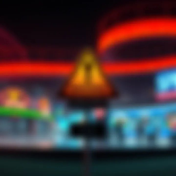 A warning sign against Spinsy Casino due to high withdrawal limits and slow processing times.