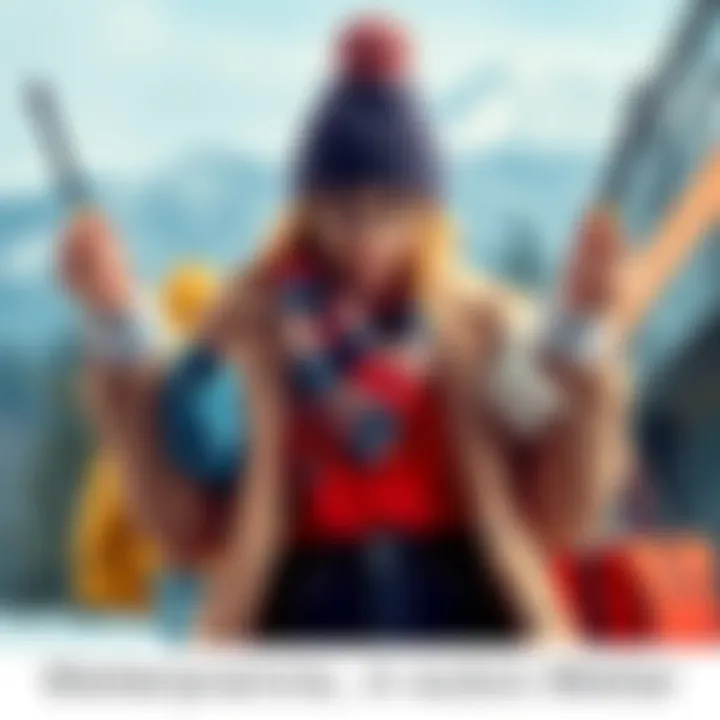 Weather outfit planning A person choosing an outfit based on different weather conditions, holding clothing options for sunny, rainy, and cold weather.