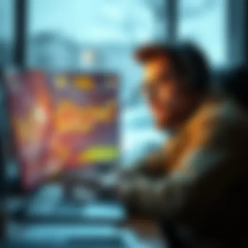 A person analyzing weather data and betting strategies for an upcoming Monday.