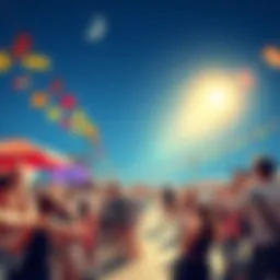 People enjoying various activities and special offers at Lay during the weekend