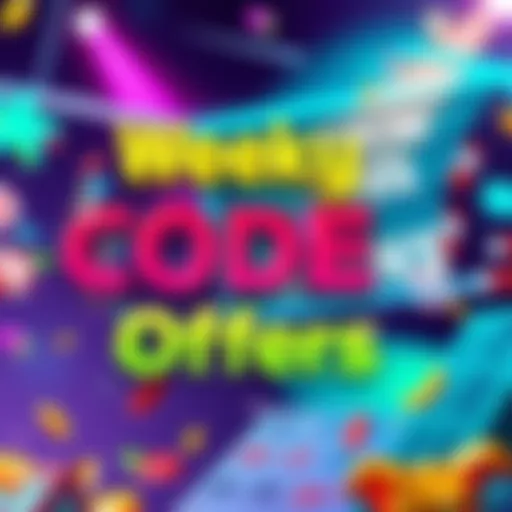 Graphic showing weekly codes available without wagering requirements, featuring attractive text and colorful design elements