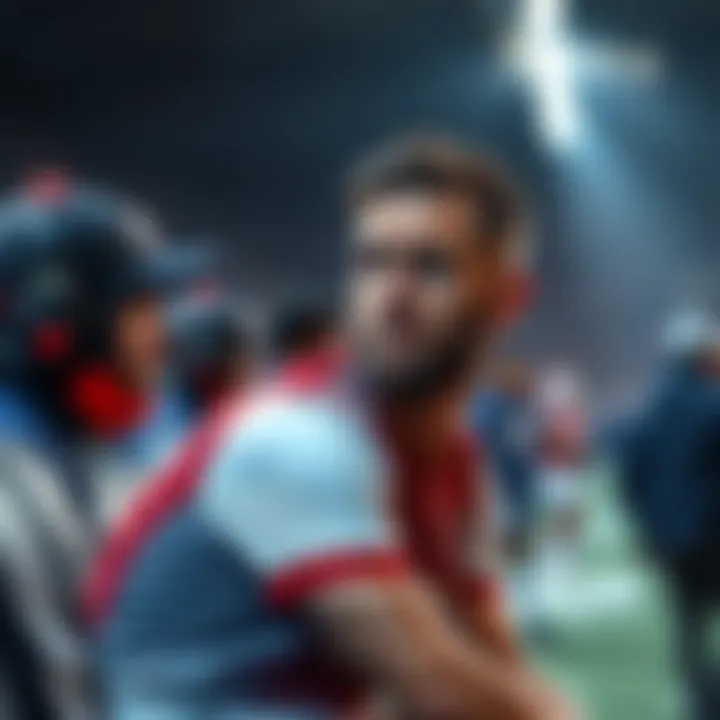 Wemby sitting on the sidelines wearing a jersey, looking concerned about his game status.