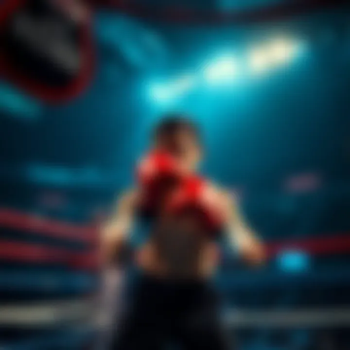 WENny Pacquiao prepares for a boxing match in the ring, showcasing his determination and skills.