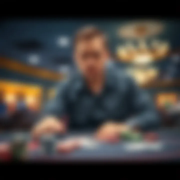 Will Givens at a casino table Will Givens looking focused while playing at a casino table, surrounded by colorful chips and cards