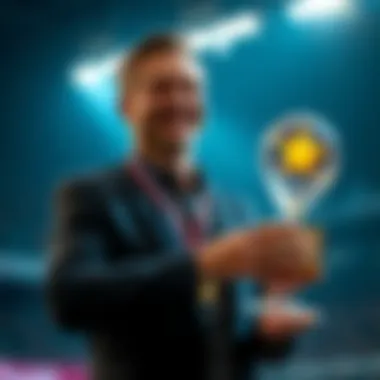 Will Givens smiles while holding an award for his 144 BBs achievement.