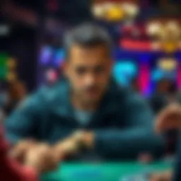 Will Kassouf at a poker table during a tournament with a focused expression.