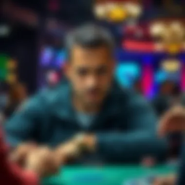 Will Kassouf at a poker table during a tournament with a focused expression.