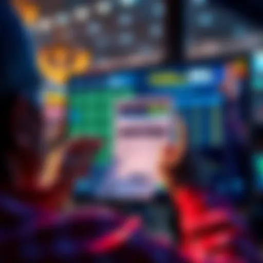 A person looking at a betting slip with a lower payout amount on a screen, showing frustration