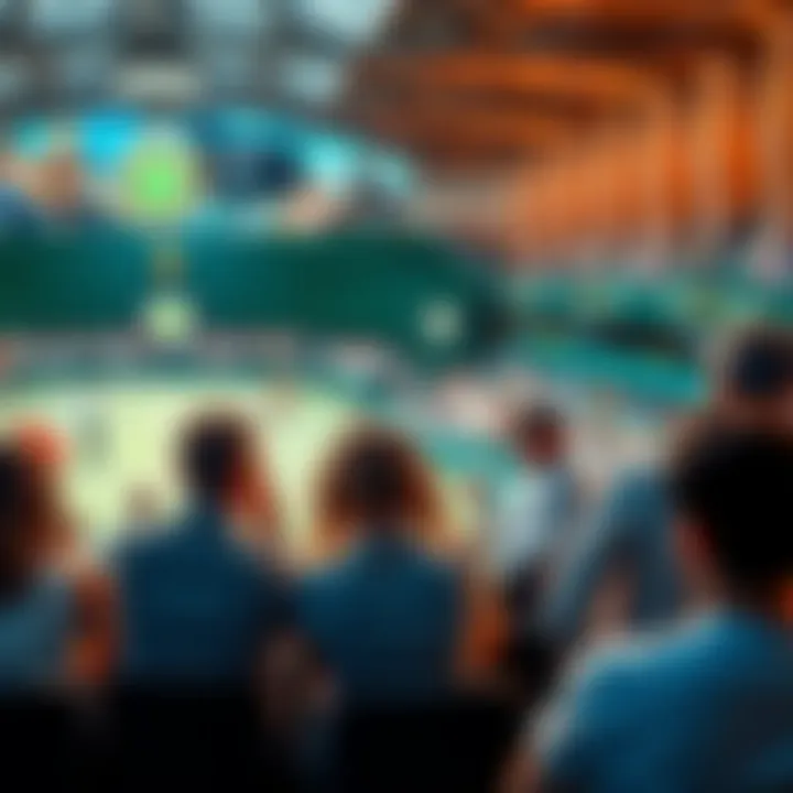 People discussing betting tips for Wimbledon matches with tennis visuals in background