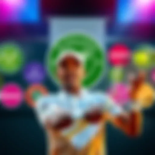 A tennis player holds a racket with Wimbledon logos in the background, representing various betting bonus offers during the tournament.