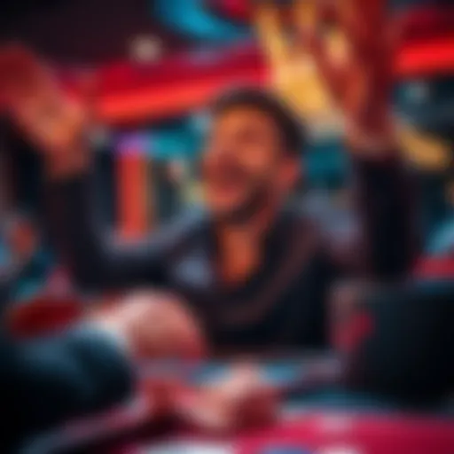 A player celebrating a big win on the Coral App while playing Lightnight Baccarat, showing excitement and satisfaction.
