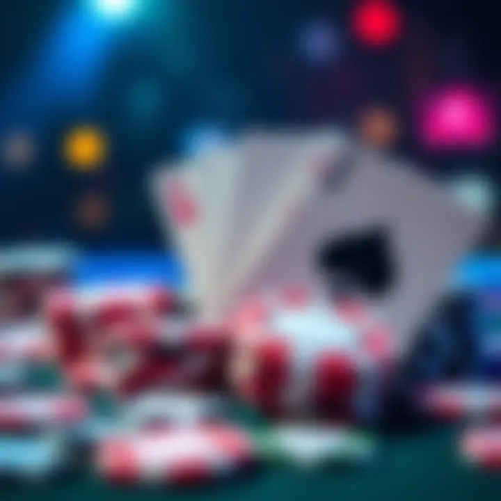 Winning at WSOP Illustration of poker chips and cards representing a successful betting strategy for WSOP