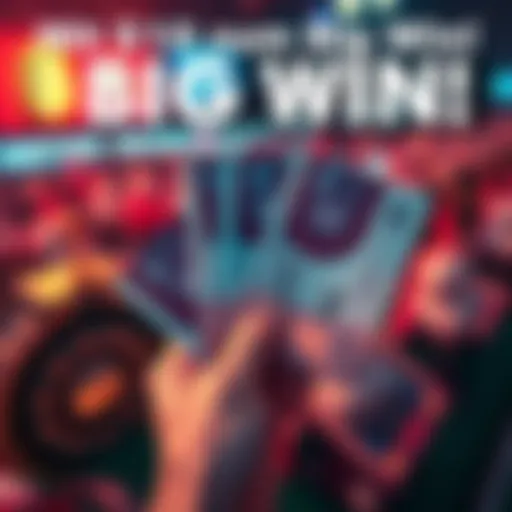 A hand holding cash and betting tickets showing a big win concept