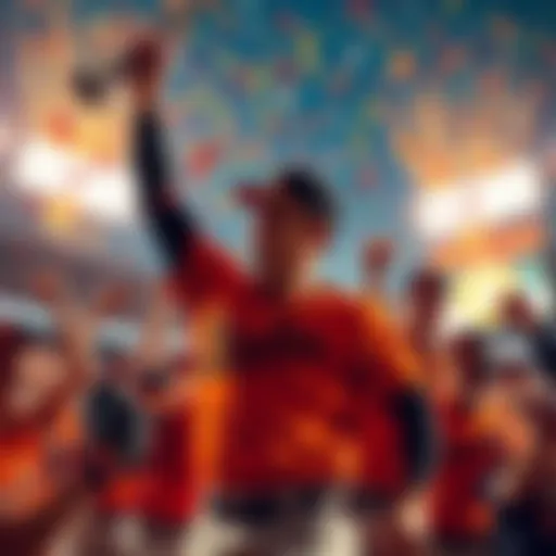 Celebration to mark a successful bet on the Orioles Money Line after a victory in the LA game