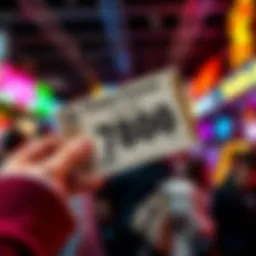 Winning lottery ticket A person holding a lottery ticket that costs 39 dollars, celebrating a win of 7800 dollars.
