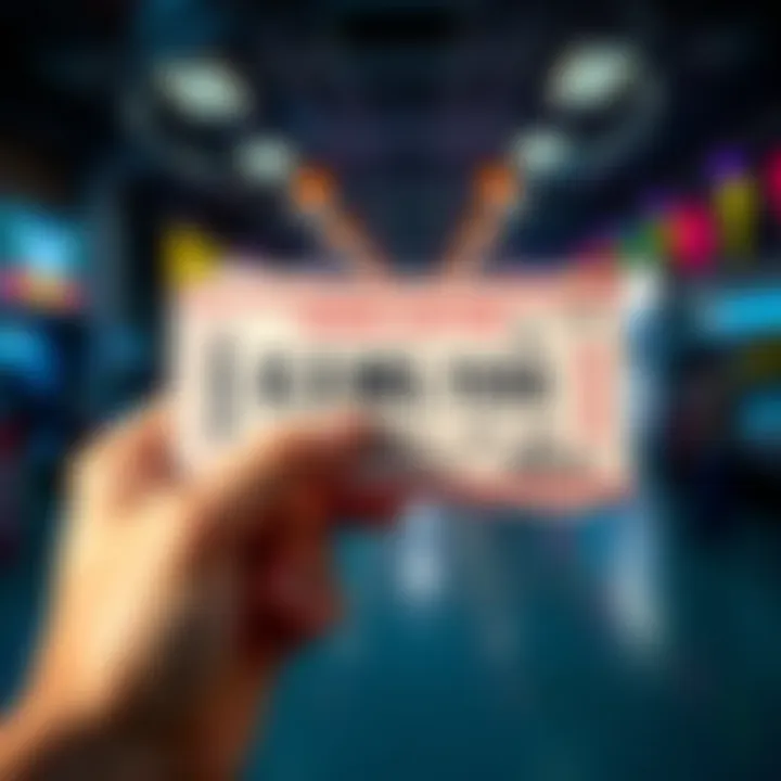 A person holding a winning lottery ticket in Texas worth 7.5 million dollars, choosing either the first or last ticket in a stack.