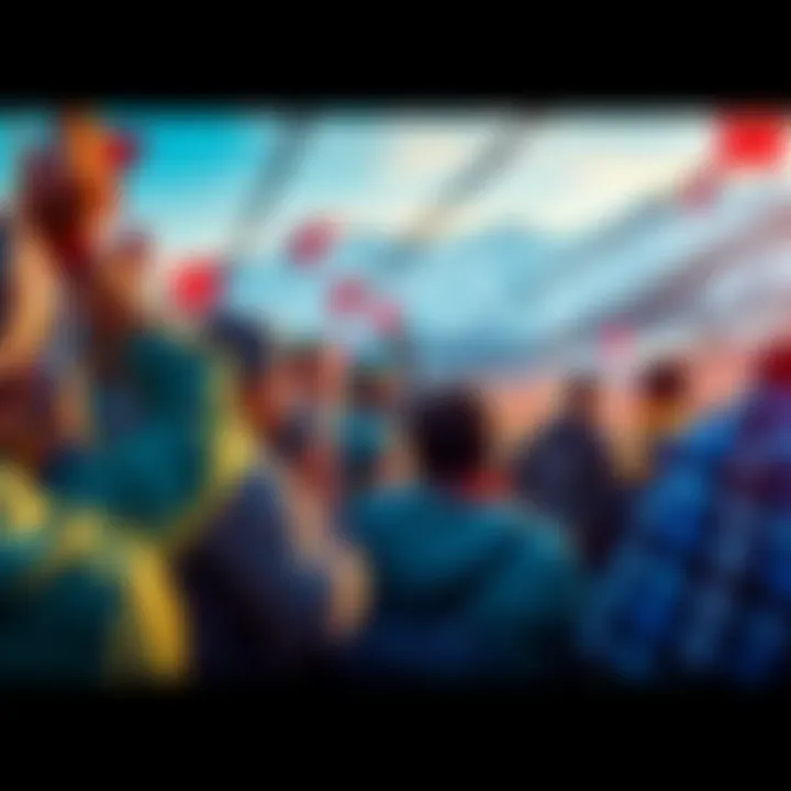 Winter Olympics 2026 Betting Tips Excited fans cheering for their favorite athletes at the Winter Olympics 2026, surrounded by snow-covered mountains and Olympic banners.