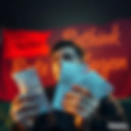 Withdrawal from Sports Betting A person looking contemplative while holding betting slips, with 'Rethink Your Bets' written in the background.