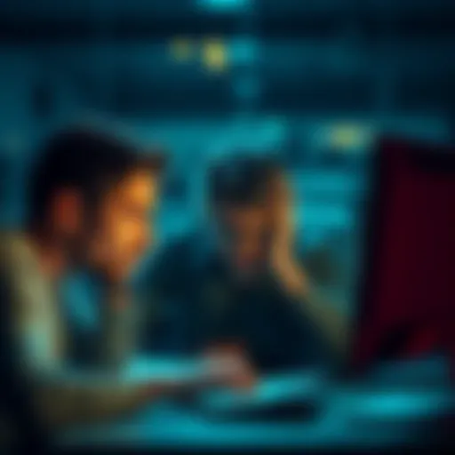 A frustrated person looking at their computer screen, showing signs of distress over delayed withdrawals.