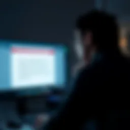 A person checking their computer screen with a concerned expression, showing a withdrawal request pending review on the screen.